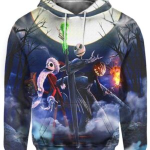 3 Jack under the moon - All Over Apparel - Hoodie / S - www.secrettees.com