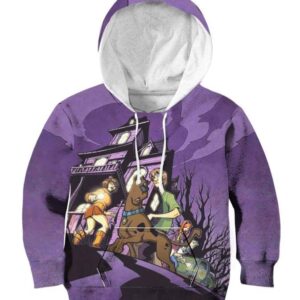 A Night In A Deserted House - All Over Apparel - Kid Hoodie / S - www.secrettees.com
