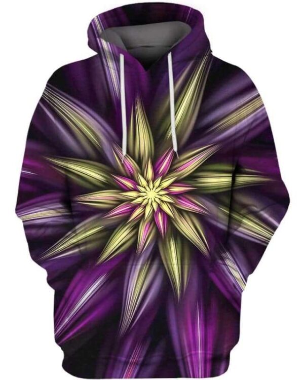 Abstract Floral - All Over Apparel - Hoodie / S - www.secrettees.com