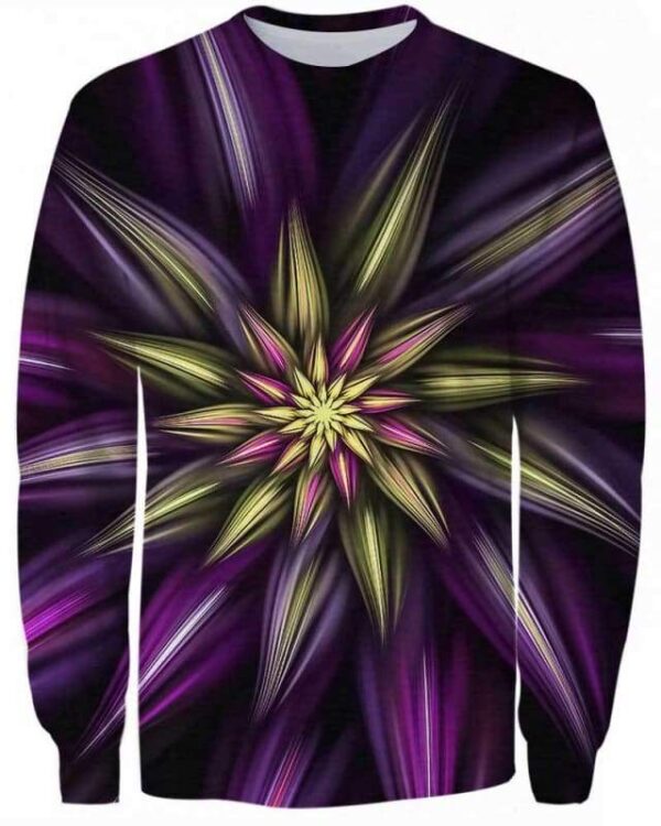 Abstract Floral - All Over Apparel - Sweatshirt / S - www.secrettees.com
