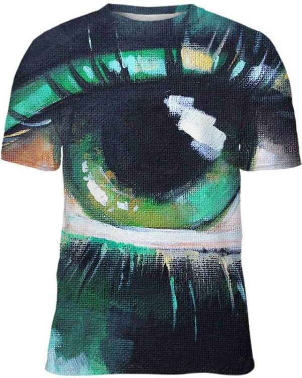 Acrylic Painting on canvas - Contemporary Eye Painting - All Over Apparel - Kid Tee / S - www.secrettees.com