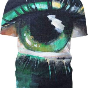 Acrylic Painting on canvas - Contemporary Eye Painting - All Over Apparel - T-Shirt / S - www.secrettees.com