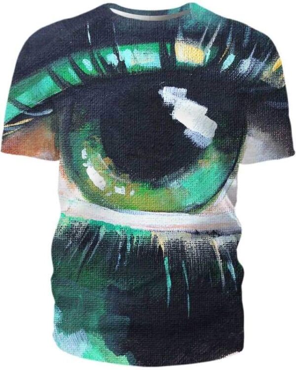 Acrylic Painting on canvas - Contemporary Eye Painting - All Over Apparel - T-Shirt / S - www.secrettees.com