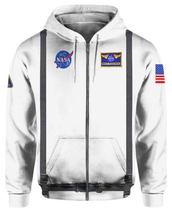 Among Us Astronaut Costume - All Over Apparel - Zip Hoodie / S - www.secrettees.com