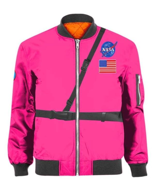 Among Us Pink Astronaut Costume - All Over Apparel - Bomber / S - www.secrettees.com