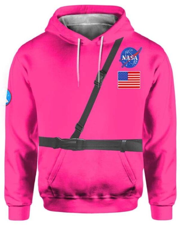 Among Us Pink Astronaut Costume - All Over Apparel - Hoodie / S - www.secrettees.com