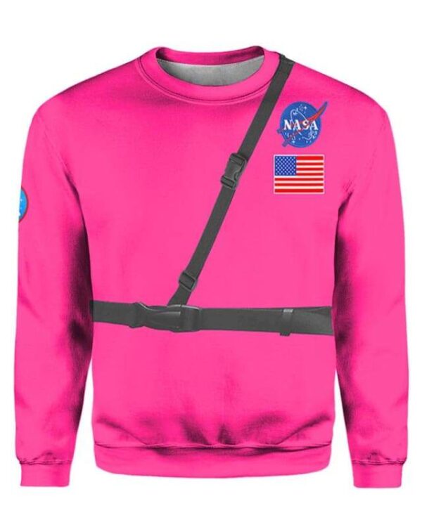 Among Us Pink Astronaut Costume - All Over Apparel - Sweatshirt / S - www.secrettees.com