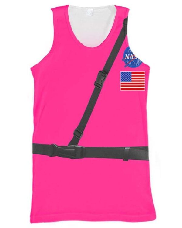 Among Us Pink Astronaut Costume - All Over Apparel - Tank Top / S - www.secrettees.com
