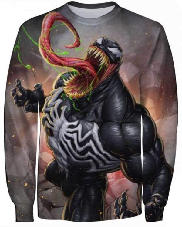 Angry Venom - All Over Apparel - Sweatshirt / S - www.secrettees.com