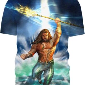 Aquaman - King of Atlantis - All Over Apparel - T-Shirt / S - www.secrettees.com