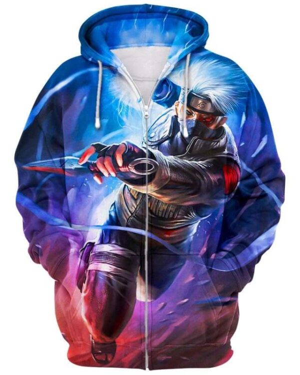 Assassin Darkness - All Over Apparel - Zip Hoodie / S - www.secrettees.com