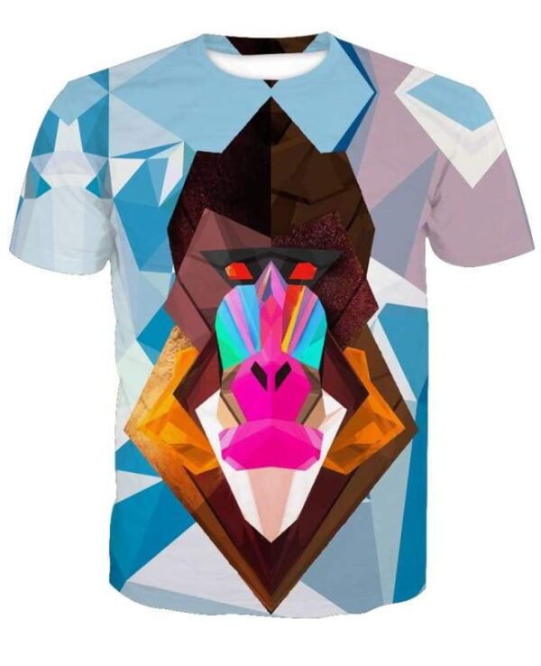 Baboon 3D T-shirt - All Over Apparel - T-Shirt / S - www.secrettees.com