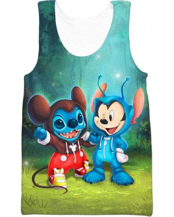 Baby Mickey & Stitch Exchange Costume - All Over Apparel