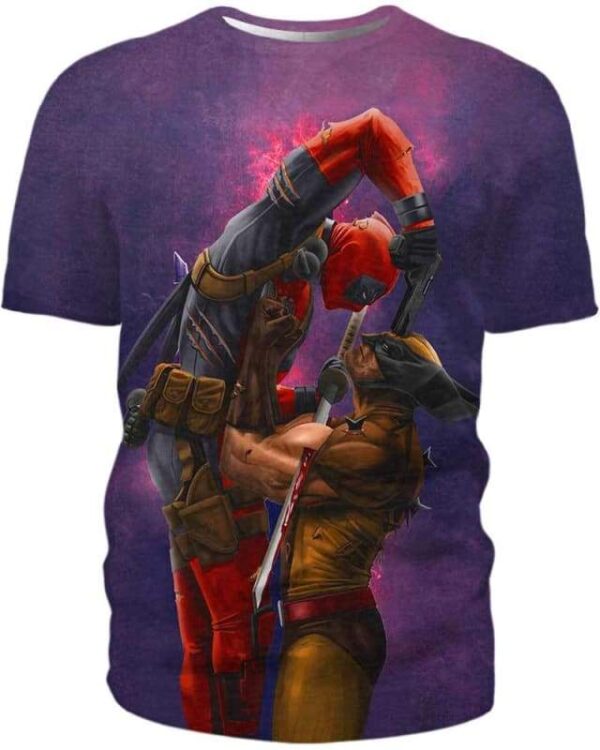 Badass Fighting - All Over Apparel - T-Shirt / S - www.secrettees.com