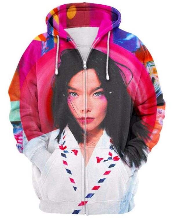 Bjork Army of Me - All Over Apparel - Zip Hoodie / S - www.secrettees.com