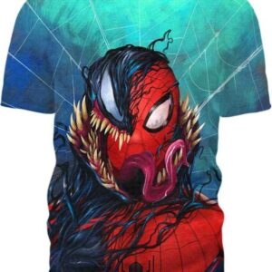 Black Spiderman - All Over Apparel - T-Shirt / S - www.secrettees.com