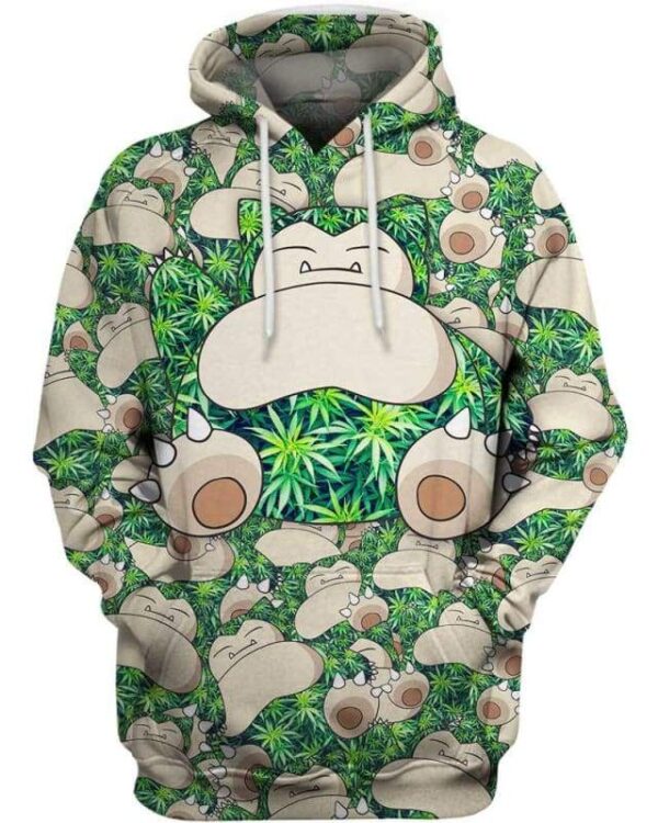 Blazedlax Snorlax Weed - All Over Apparel - Hoodie / S - www.secrettees.com