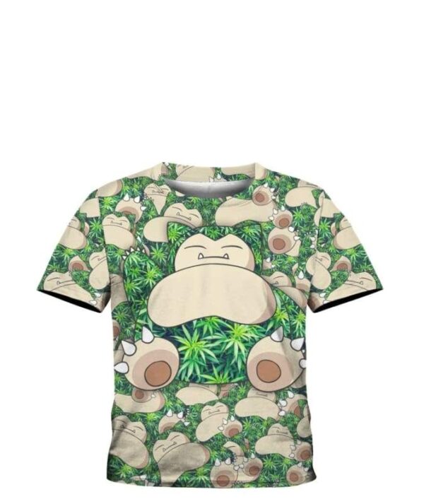 Blazedlax Snorlax Weed - All Over Apparel - Kid Tee / S - www.secrettees.com