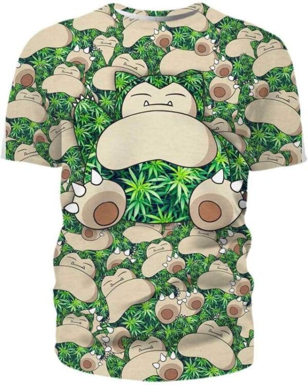 Blazedlax Snorlax Weed - All Over Apparel - T-Shirt / S - www.secrettees.com