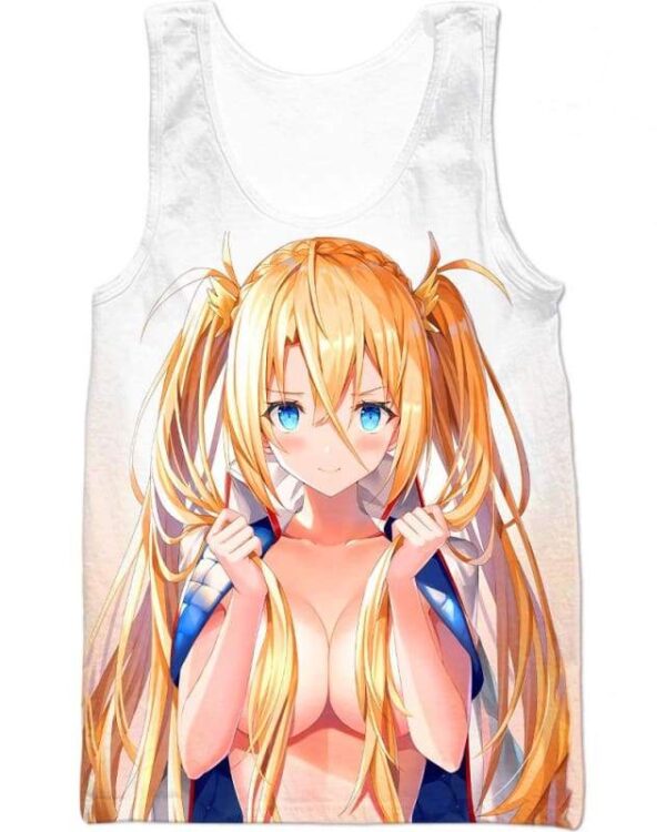 Blonde Babe - All Over Apparel - Tank Top / S - www.secrettees.com