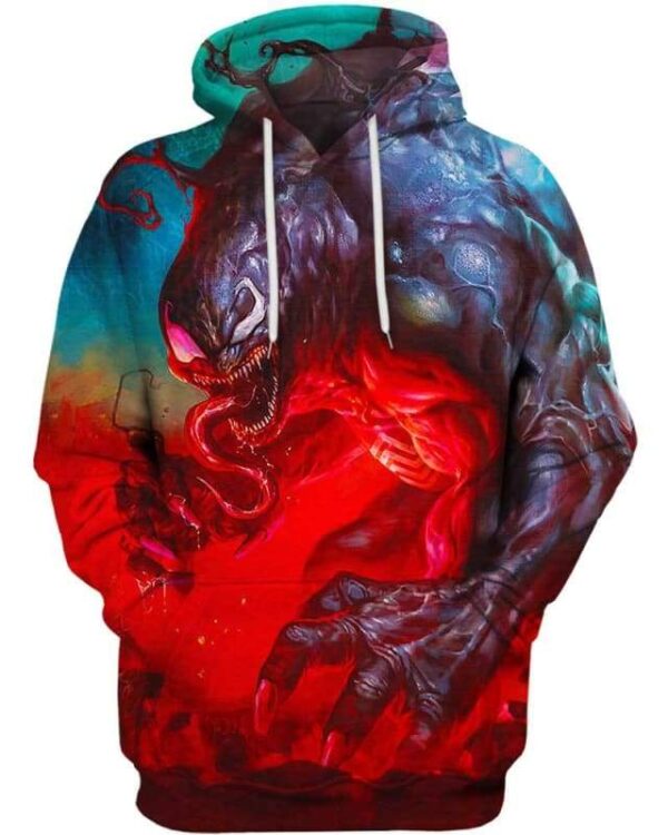 Blood Thirsty Venom 3D All-over-Print T-shirt Hoodie Sweater Tank