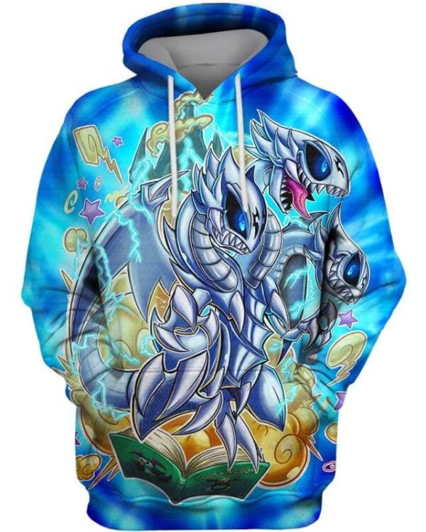 Blue Eyes Ultimate Dragon - All Over Apparel - Hoodie / S - www.secrettees.com