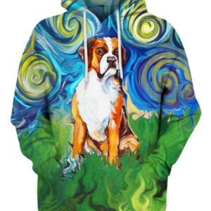 Boxer Starry Night - All Over Apparel - Hoodie / S - www.secrettees.com