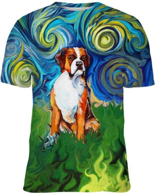 Boxer Starry Night - All Over Apparel - Kid Tee / S - www.secrettees.com