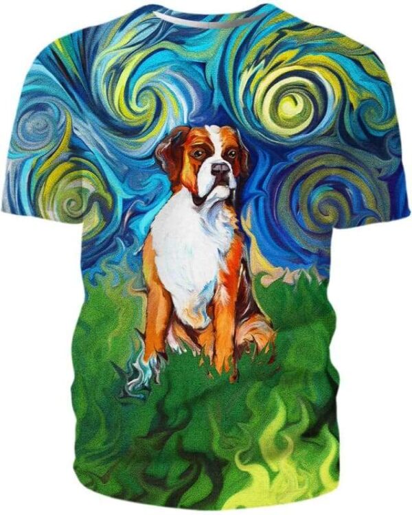 Boxer Starry Night - All Over Apparel - T-Shirt / S - www.secrettees.com