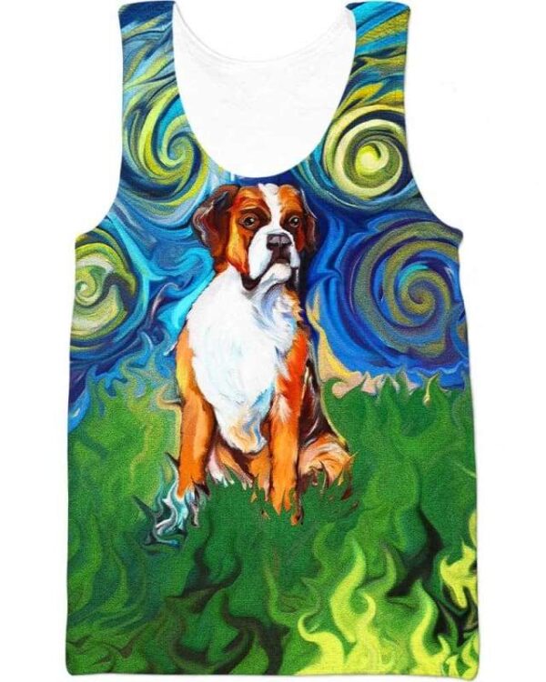 Boxer Starry Night - All Over Apparel - Tank Top / S - www.secrettees.com