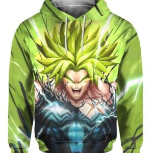 Broly and Venom Mashup - All Over Apparel - Hoodie / S - www.secrettees.com
