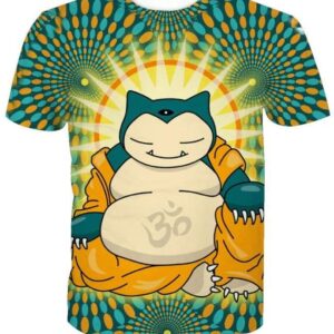 Buddha Snorlax T-shirt - All Over Apparel - T-Shirt / S - www.secrettees.com