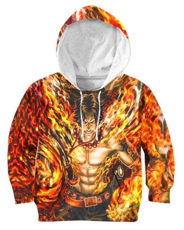 Burn The Whole World - All Over Apparel - Kid Hoodie / S - www.secrettees.com