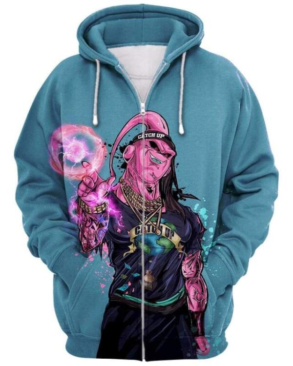 Buu Gang Fashion Catch Up - All Over Apparel - Zip Hoodie / S - www.secrettees.com