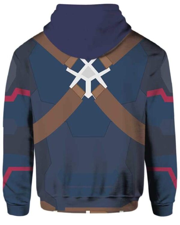 Captain America Costume - All Over Apparel - www.secrettees.com