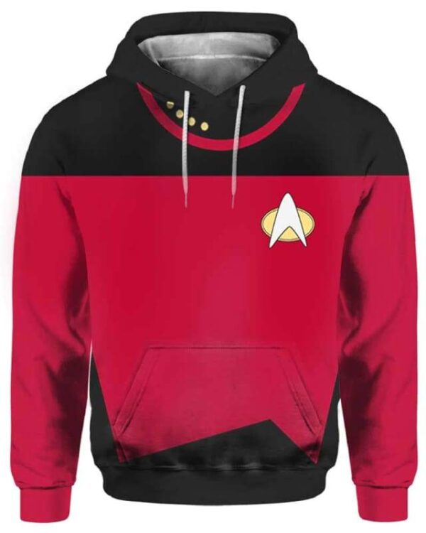 Captain Picard Costume - All Over Apparel - Hoodie / S - www.secrettees.com