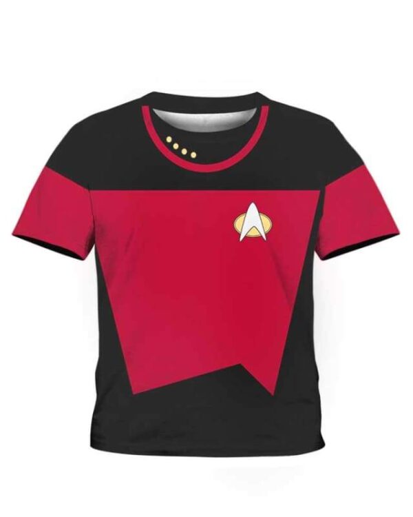 Captain Picard Costume - All Over Apparel - Kid Tee / S - www.secrettees.com