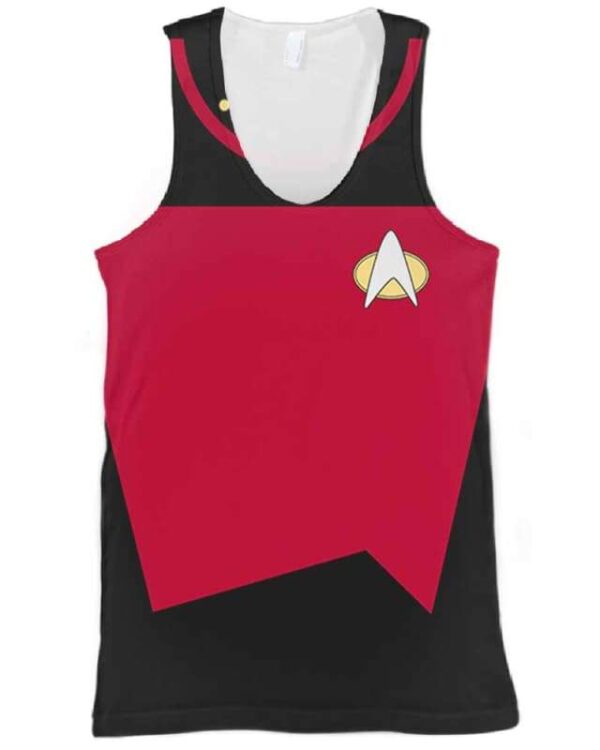 Captain Picard Costume - All Over Apparel - Tank Top / S - www.secrettees.com