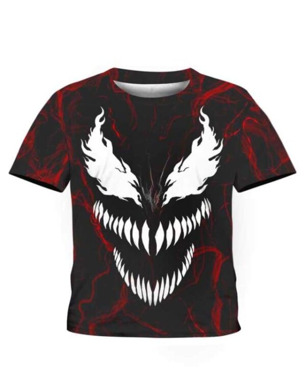 Carnage Face 3D - All Over Apparel - Kid Tee / S - www.secrettees.com