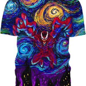 Carnage Starry Night - All Over Apparel - T-Shirt / S - www.secrettees.com
