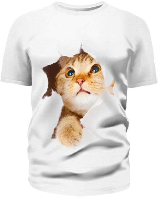 Cat and the Hole - All Over Apparel - T-Shirt / S - www.secrettees.com