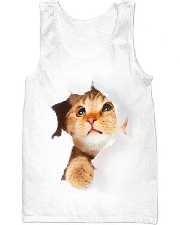 Cat and the Hole - All Over Apparel - Tank Top / S - www.secrettees.com