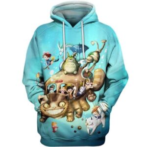 Cat Bus under the Sea - All Over Apparel - Hoodie / S - www.secrettees.com