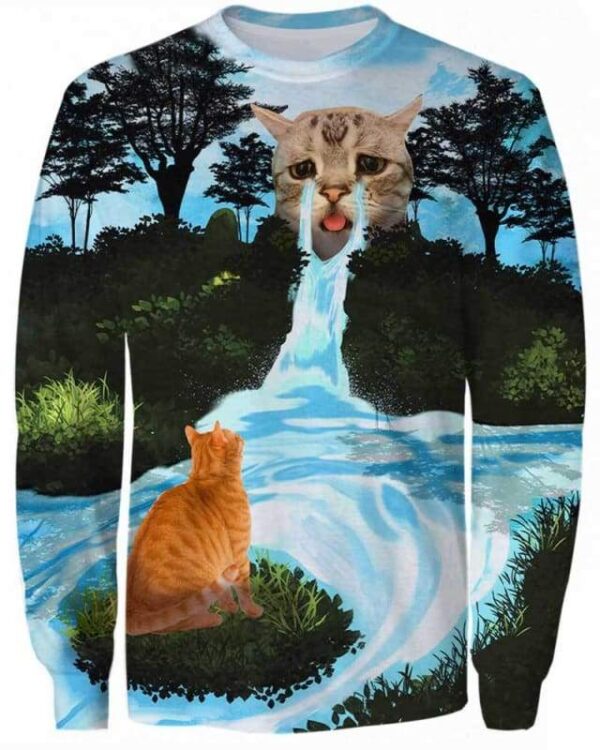 Cat Cry 2 - All Over Apparel - Sweatshirt / S - www.secrettees.com