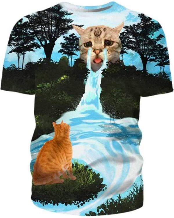 Cat Cry 2 - All Over Apparel - T-Shirt / S - www.secrettees.com