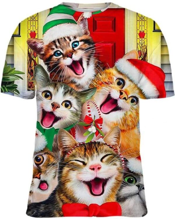 Cat Noel - All Over Apparel - T-Shirt / S - www.secrettees.com