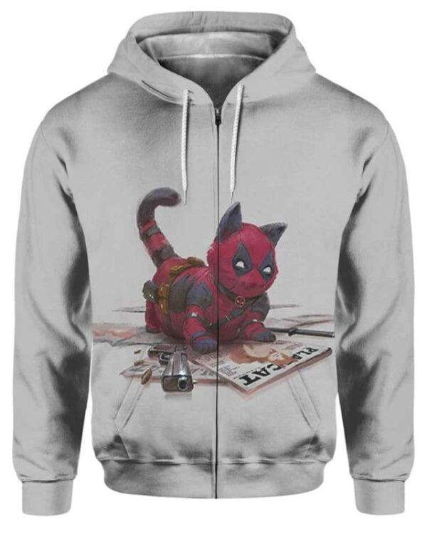 Catpool - All Over Apparel - Zip Hoodie / S - www.secrettees.com