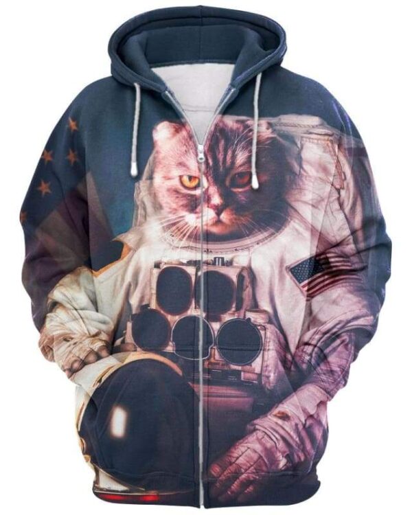 Catronaut - All Over Apparel - Zip Hoodie / S - www.secrettees.com