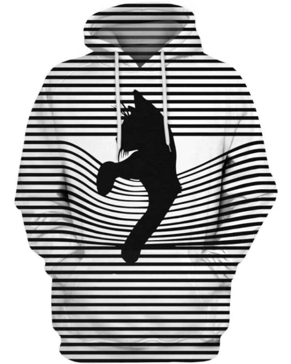 Cats 3D - All Over Apparel - Hoodie / S - www.secrettees.com