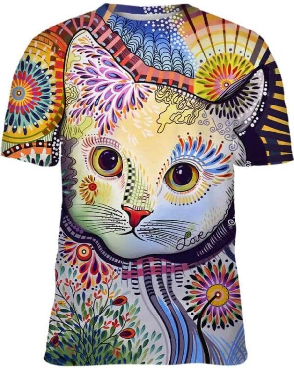 Cats Abstract Paintings - All Over Apparel - Kid Tee / S - www.secrettees.com